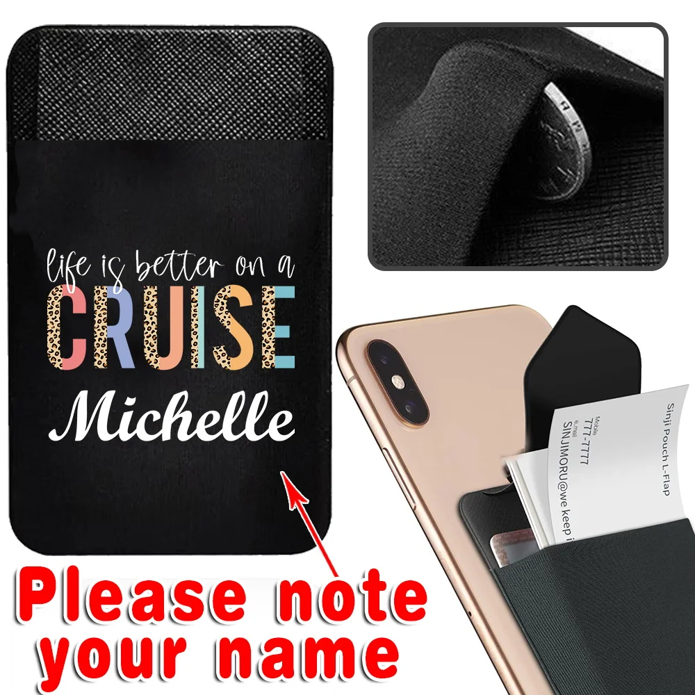

Personalized Customized Credit Card ID Card Holder Card Sticker Bag Mobile Phone Bag Sticker Mobile Phone Wallet