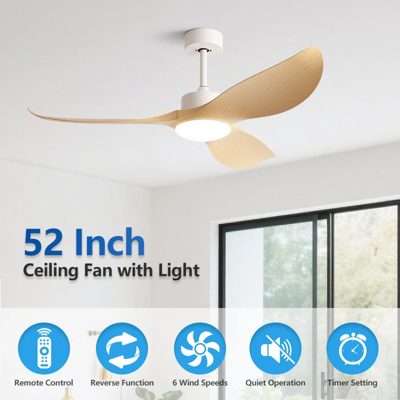ventilateur-de-plafond-42-52-pouces-avec-lumiere-et-telecommande-ventilateur-d'appartement-design-maison-ventilateurs-de-style-moderne-et-simple-chambre-salon