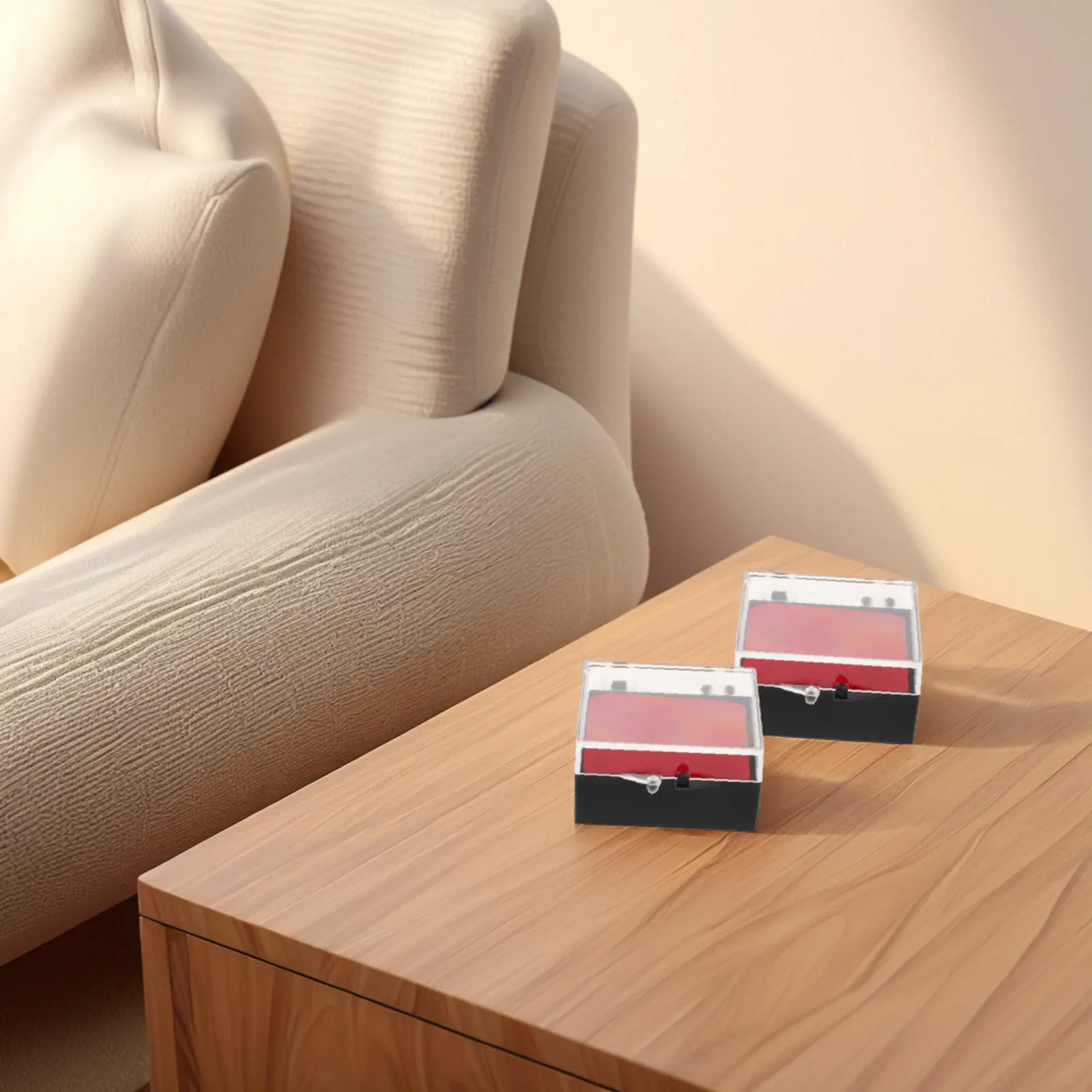 

10Pcs Transparent Square Mini Display Case for Jewelry Collection Rings Brooches Earrings Mineral Rock Specimen Organizer