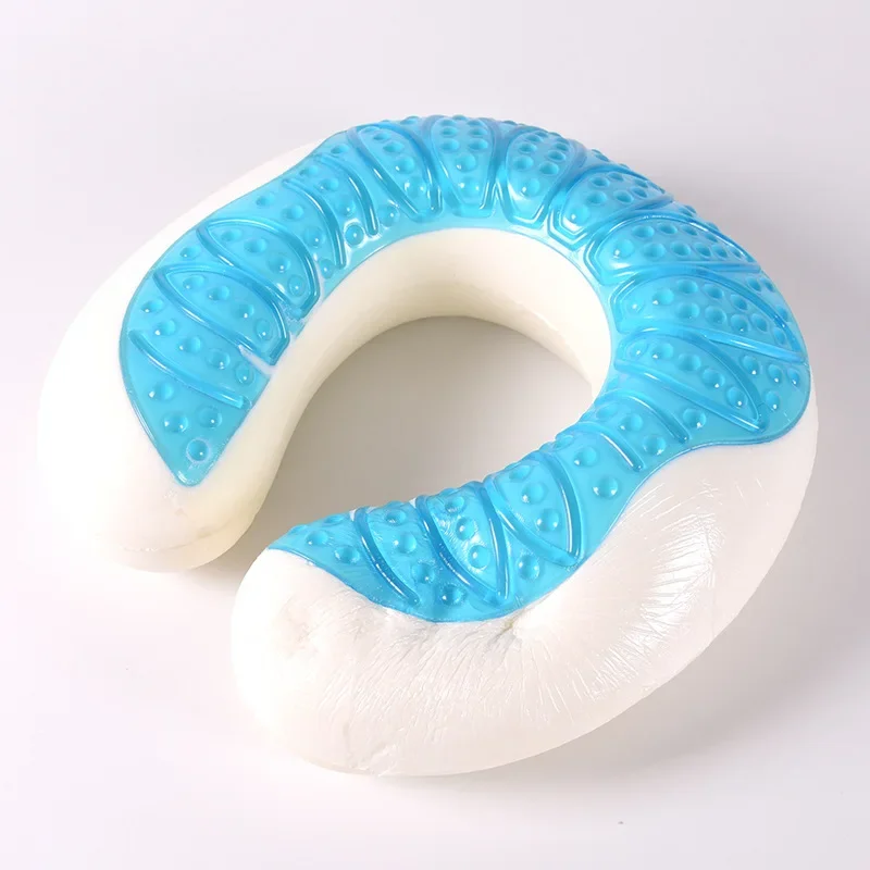 U-shaped cooling gel memory pillow summer cool travel neck pillow office nap pillow