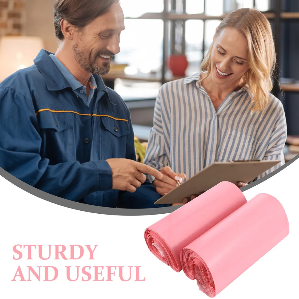 

100 шт. водонепроницаемых почтовых пакетов для доставки, креативные самоклеящиеся конверты с защитой от вскрытия для одежды и посылок