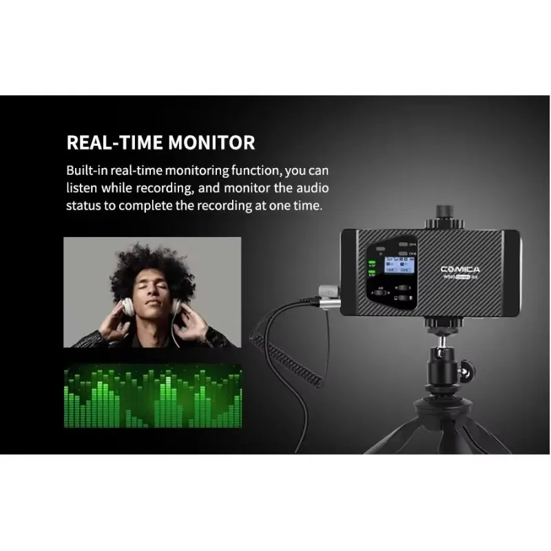 

IN STOCK Comica CVM-WS60 COMBO UHF Wireless Microphone 1-Trigger-2 Flexible Mini Professional Lapel Mic for Smartphone Camera