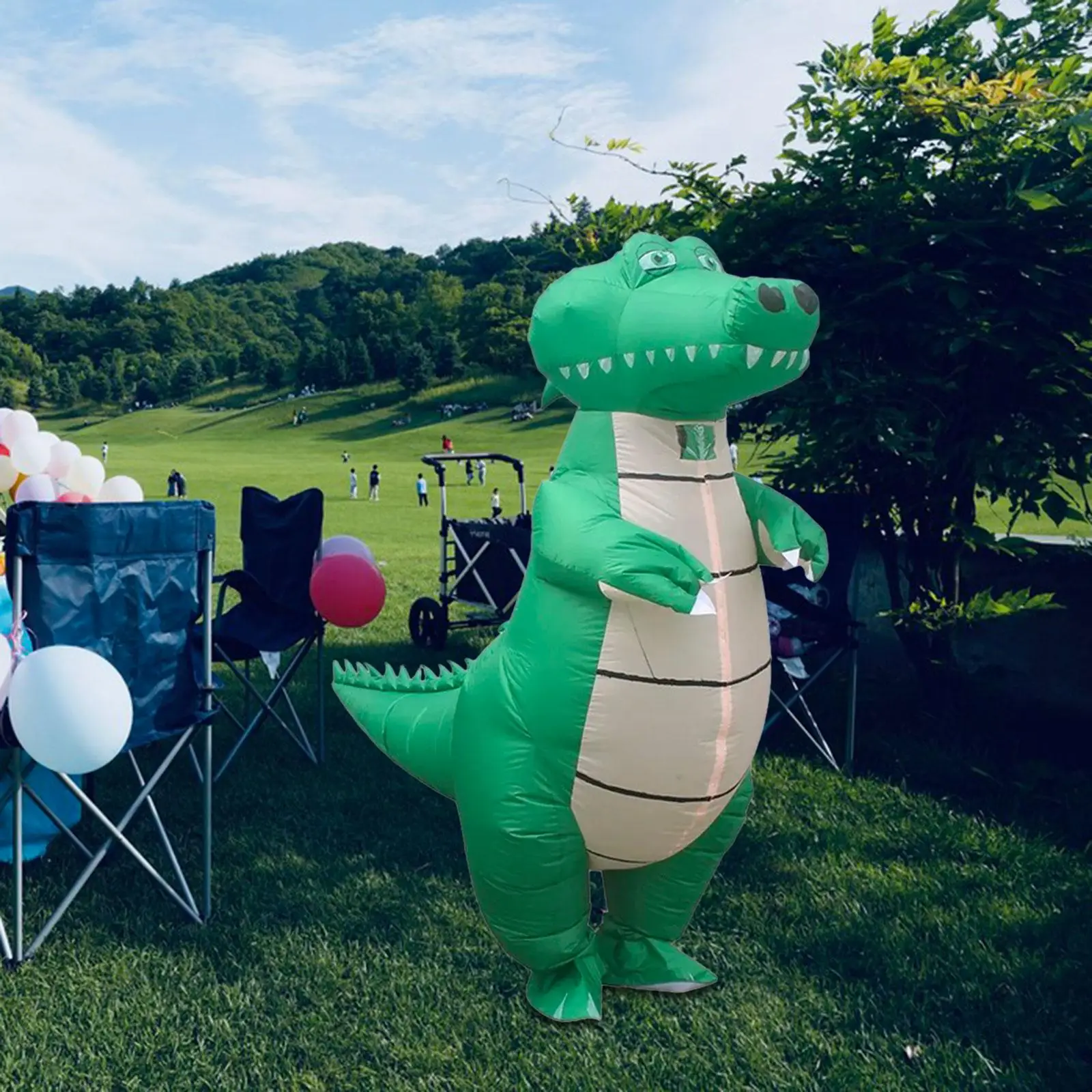 

Crocodile Inflatable Costume Role Playing Blow up Costume for Stage Performance