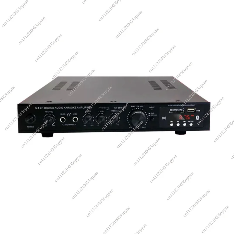 

5.1 Channel High Power Amplifier Heavy Bass Home Theater Stage Outdoor Bluetooth Amp with FM Radio