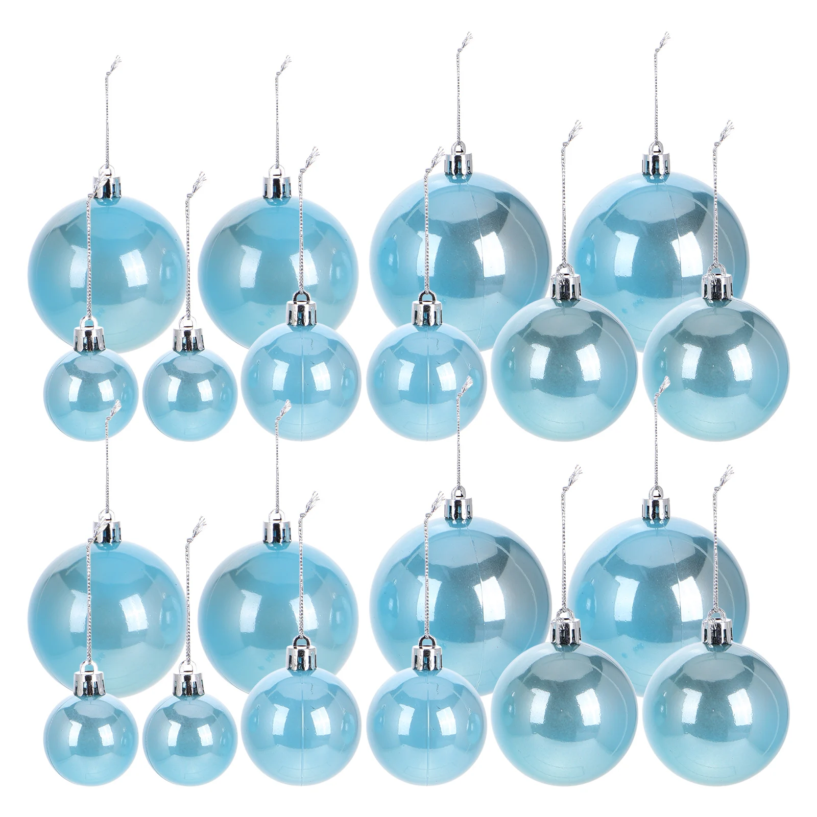 

Pearlescent Ball Blue Pearl Xmas Tree Balls Hanging Decorations RV Holiday Christmas Tree Pendant Unbreakable Balls