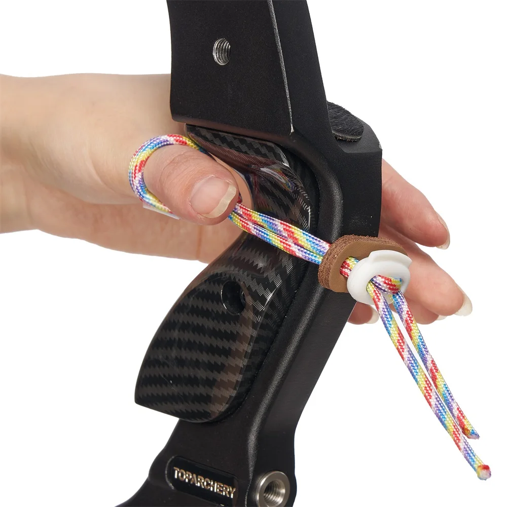 Archery Fingerguard Bow Slings Adjustable for Prevent Compound Recurve Bow Anti-slip Wrist Sling Outdoor Hunting Accessories