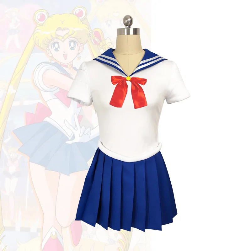 Anime Sailor Moon Cosplay Costume, Sailor Uniform, 4th Version Tsukino Usagi Cosplay Outfit, Halloween Stage Performance Costume