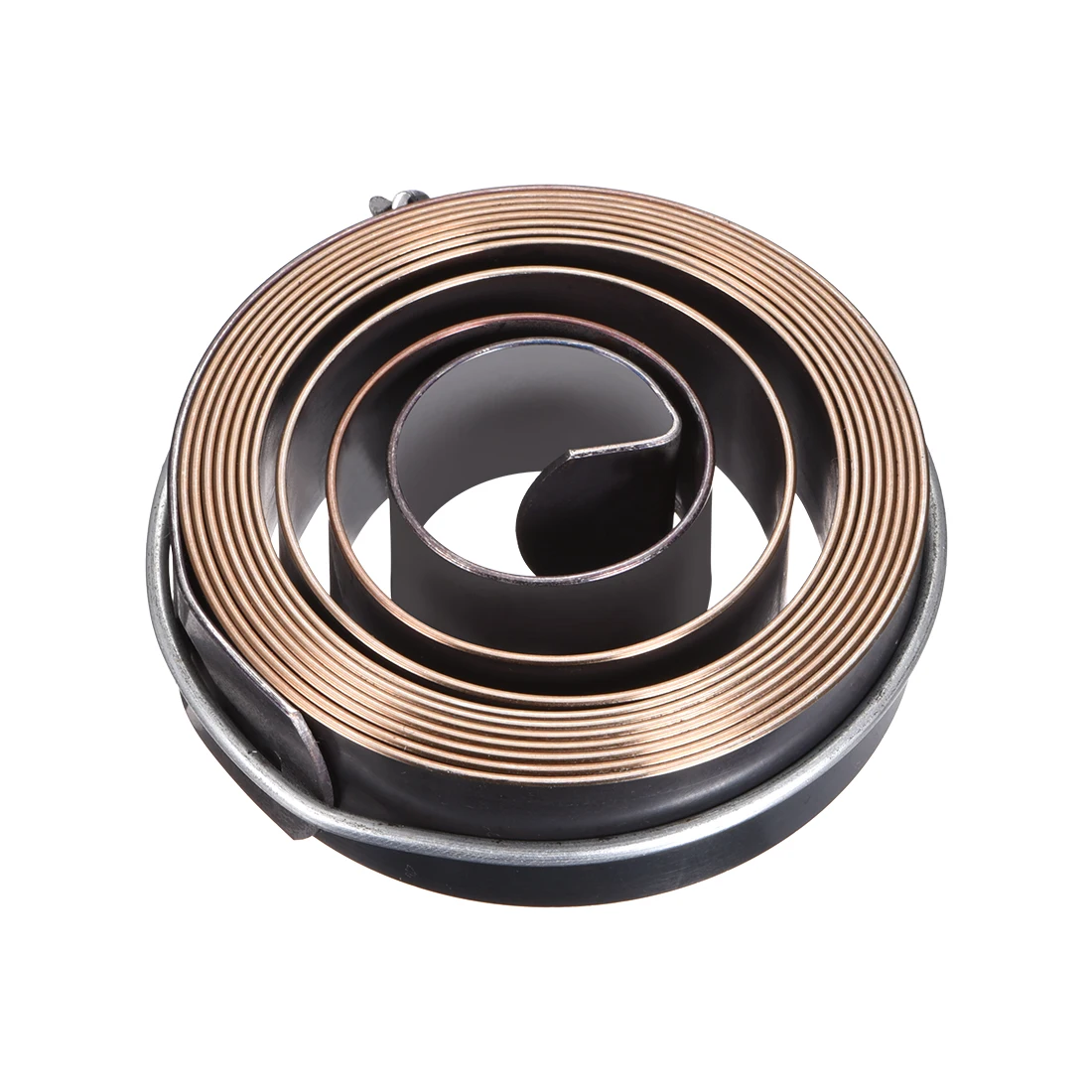 Resorte de retorno para prensa de taladro, resorte de alimentación, conjunto de resorte helicoidal de retorno, gancho interior ennegrecido de 1800mm, 68x19x1mm/68x19x0,7mm, 1 Uds.