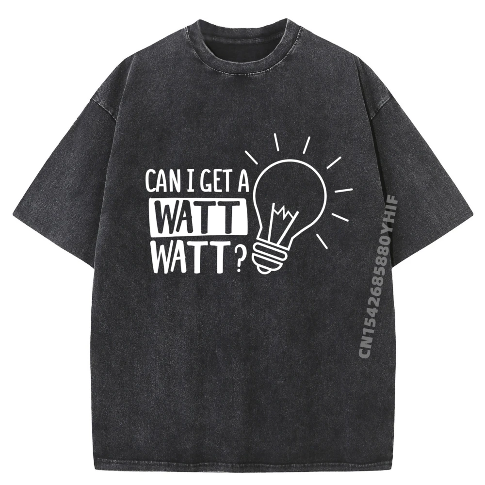 

Can I Get A Watt Tops & Tees Special Oversized Hip hop Short Sleeve Luxury Designer Mens Washed T-shirt Leisure Tops T Shirt