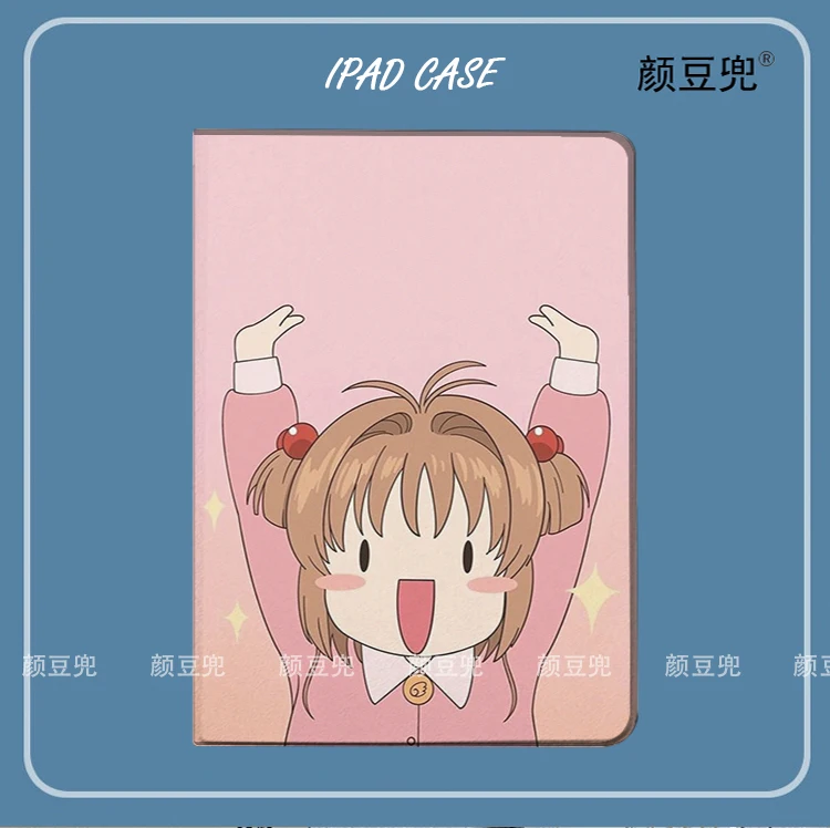 Sakura Kaart Captor Anime Voor Ipad Air 4 5 10.9 Mini 5 6 Case Luxe Siliconen Voor Pro 12.9 11 10.5 9.7 Inch Voor Ipad 10th 9th 6th