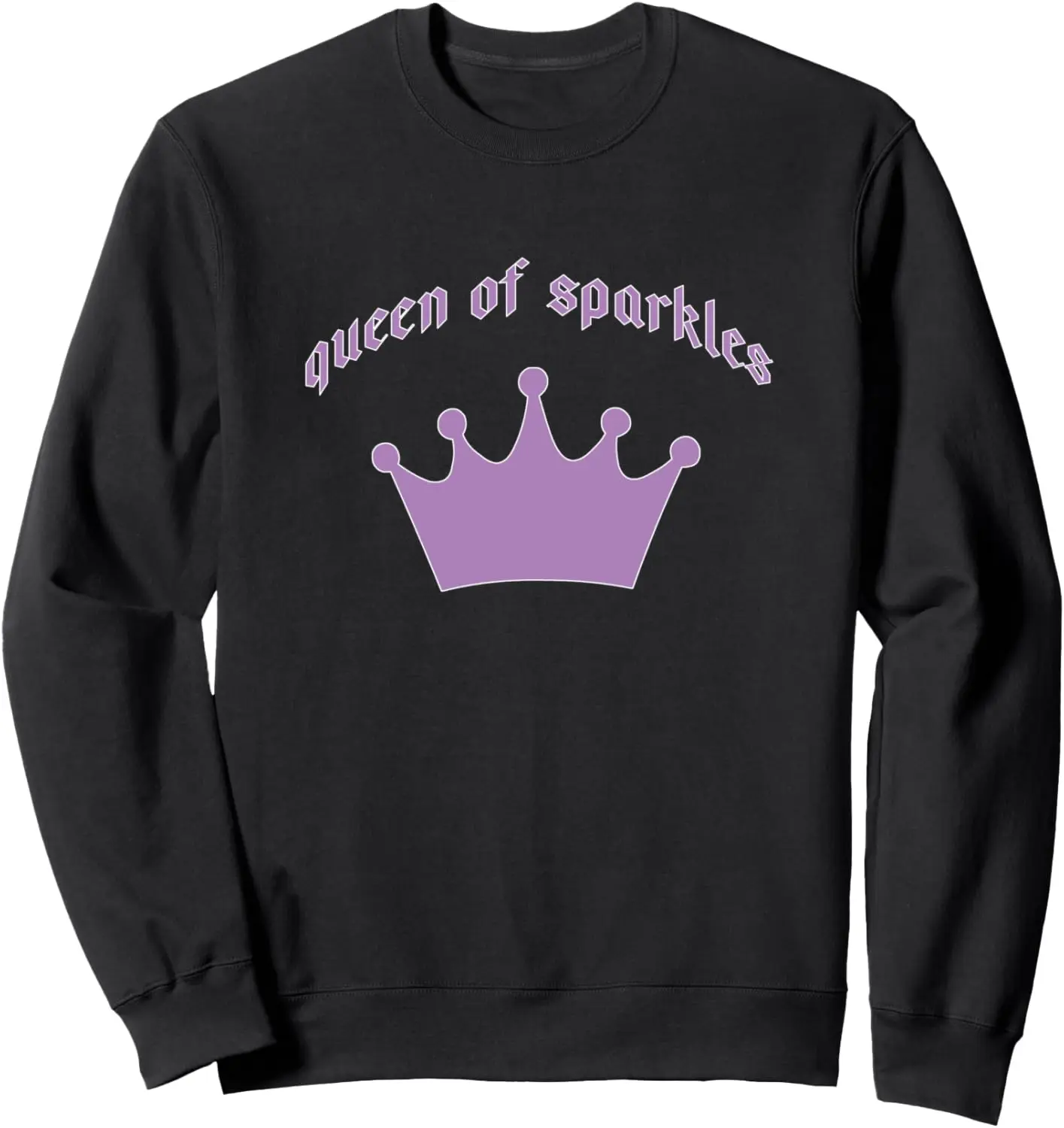 Purple Queen of Sparkles Crown Sweatshirt