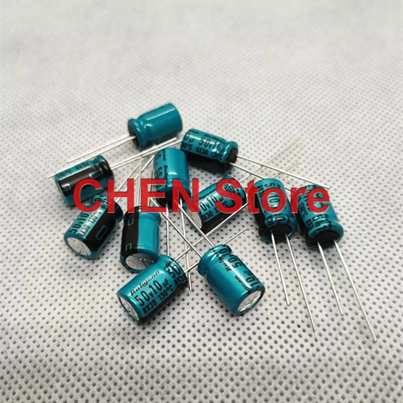 10PCS/50PCS original Rubycon RX30 50V10UF 8X11.5MM 130C electrolytic capacitor 10UF 50V free shipping