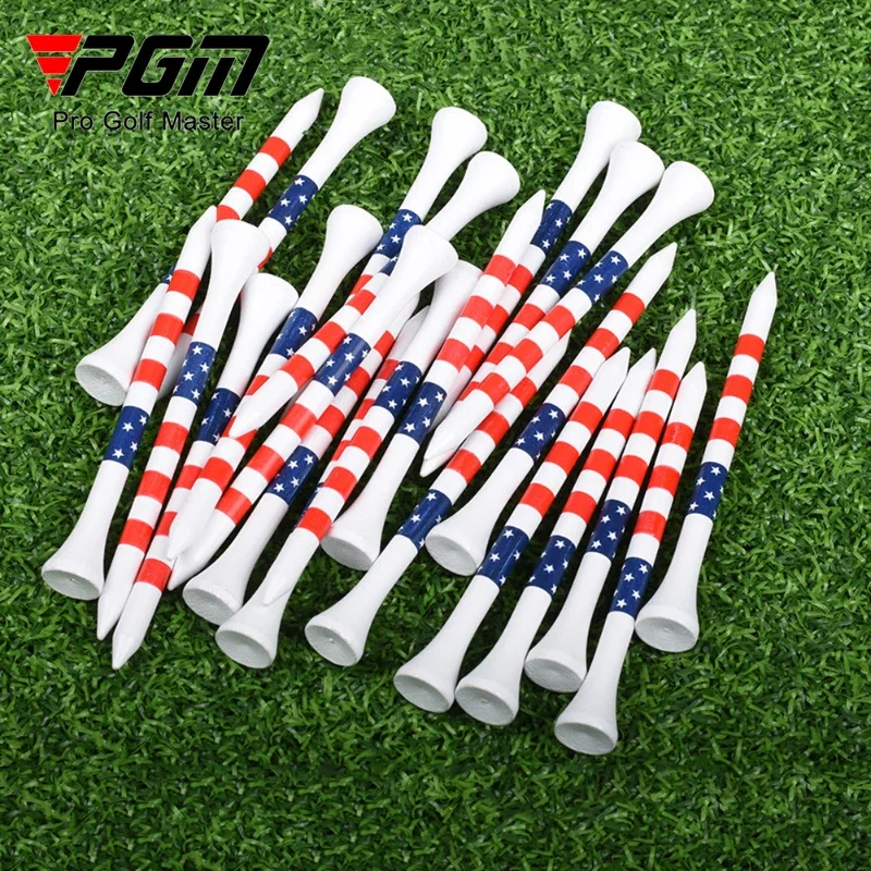 Golf Tees 50pcs 83mm Bamboo Stripe Ball Seat JC025