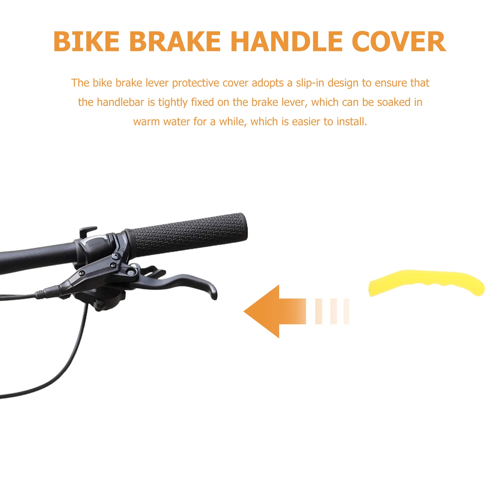 

4Pcs Silicone Brake Lever Cover for Bike Handle Protectors Simple Installation Compact Light Weight Improved Braking Feel