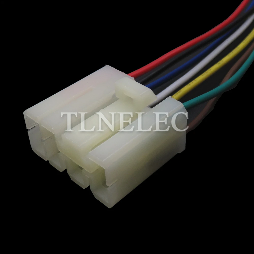 7 Pin Way Auto Wire Harness Connector Motorcycle Unsealed Socket with Cables