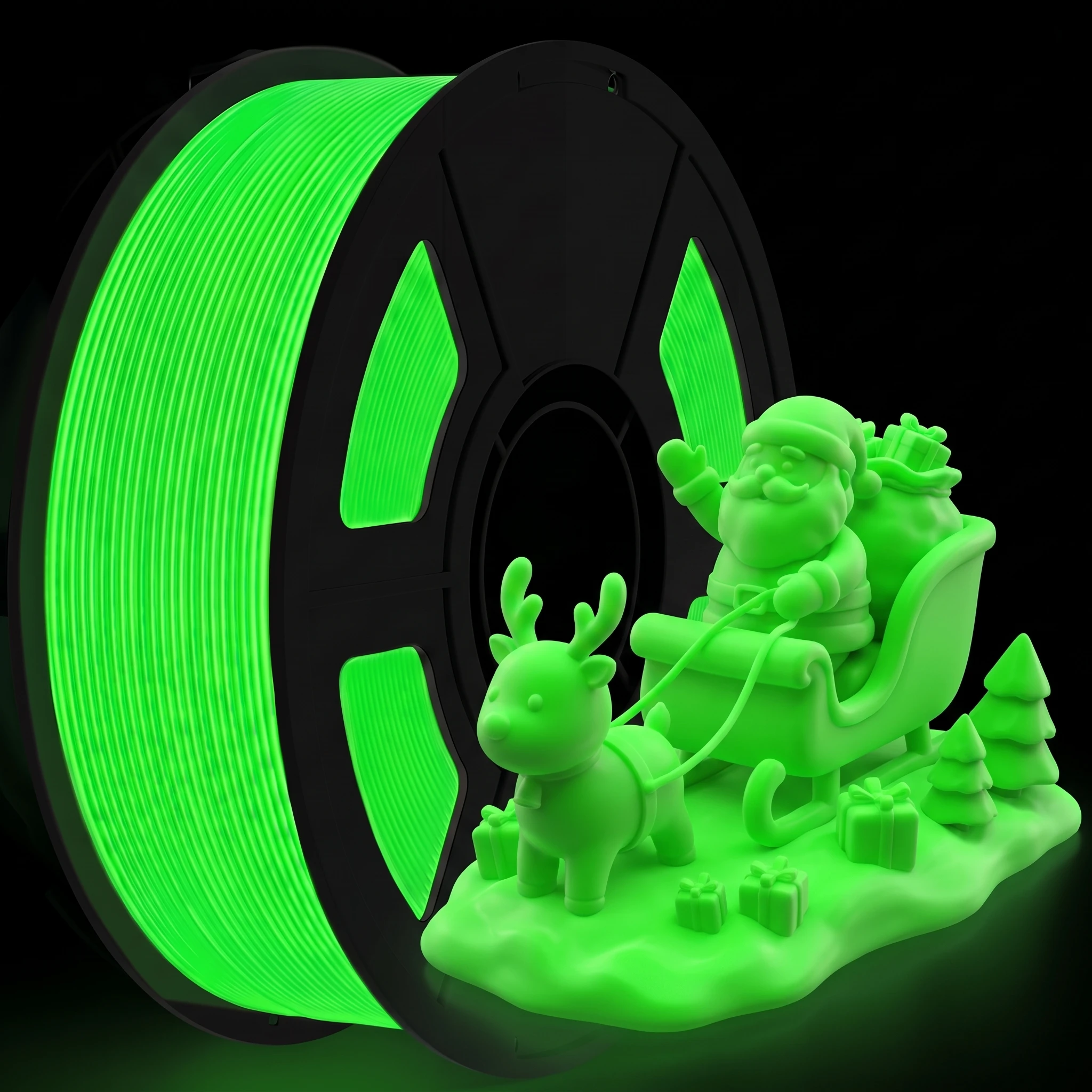 TPU Glow in The Dark Filament 3D Printer Filament Bundle, TPU 95A, 250g, 1.75mm