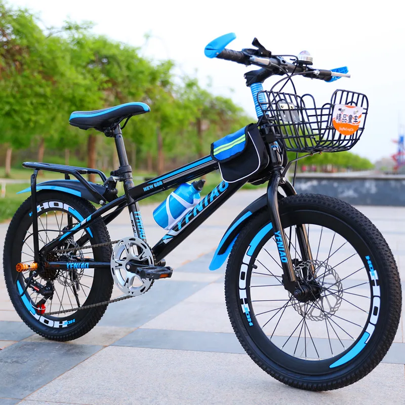 

24-inch Disc Brake Mountain Bike with Gears for Older Children and Students—Boys' and Girls' Racing Bicycle