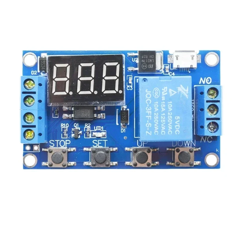 1 channel delay power-off disconnect trigger cycle timing circuit Micro 6-30V switch relay delay module