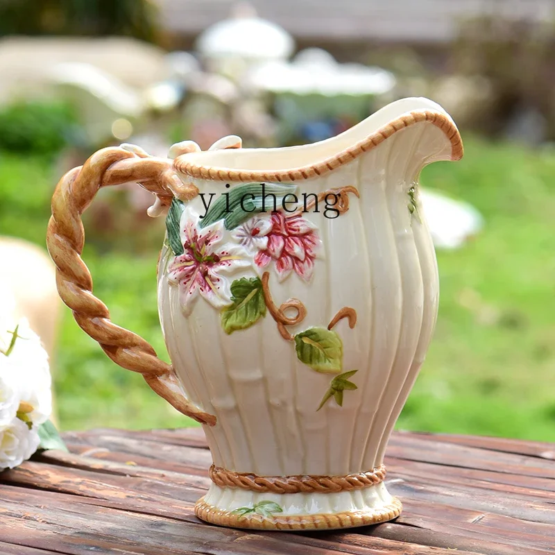 

ceramic lily vase office living room dining room home accessories handicrafts gifts desktop decorations