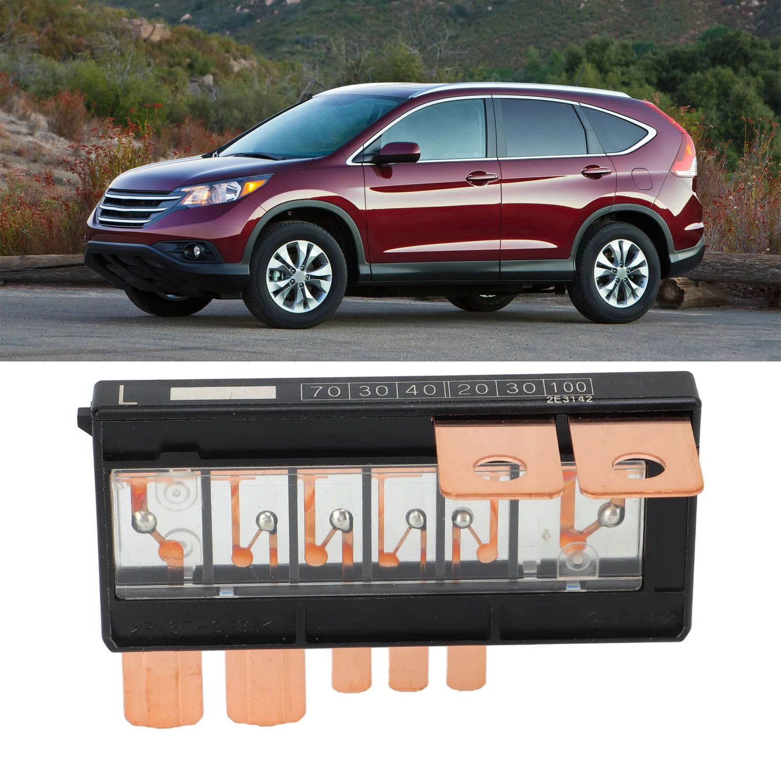 

Multi Fuse Block 38231 T0A A01 Metal Car Relay Fuse Box Holder Unit for CR‑V 2012‑2016