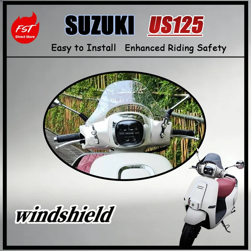 

Ретро-дефлектор ветра/защита от дождя для Suzuki US125: высокопрочный, ударопрочный, износостойкий материал, стильная защита