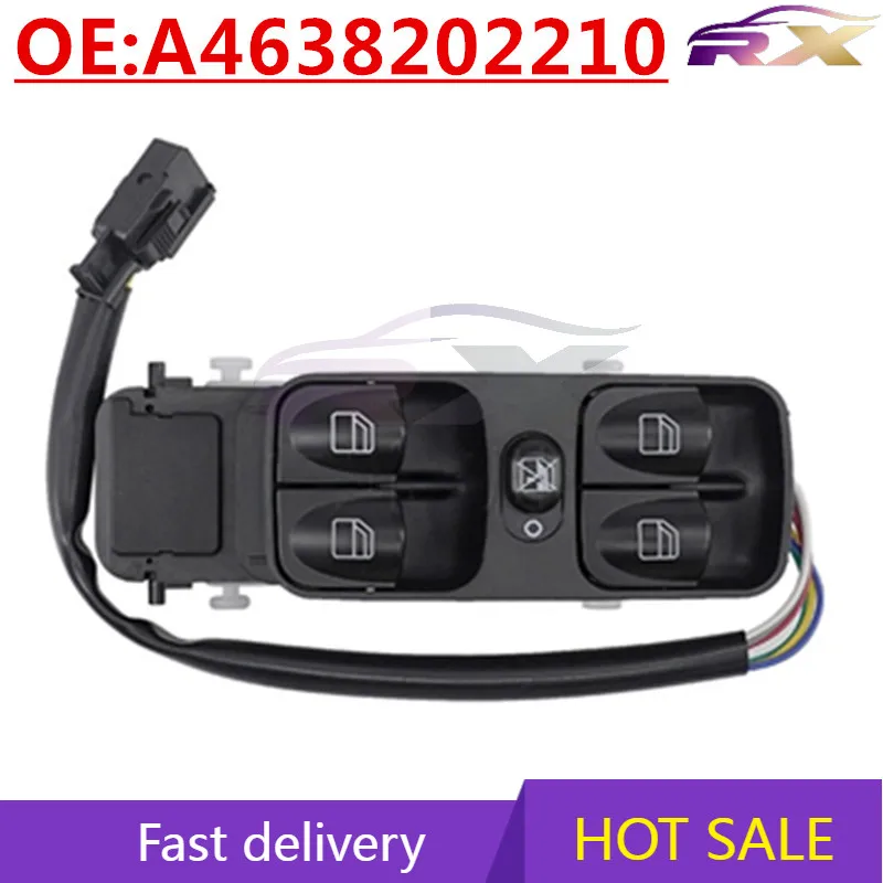 

OEM:A4638202210 Автоаксессуары Переключатель стеклоподъемника Переключатель управления стеклоподъемником для Benz
