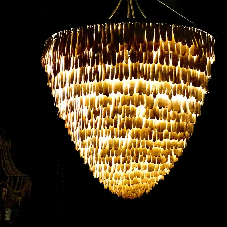 Large Industrial Decorative Lighting Cement Conical Chandeliers for Dining and Living Rooms Vintage Chandelier Ceiling Light