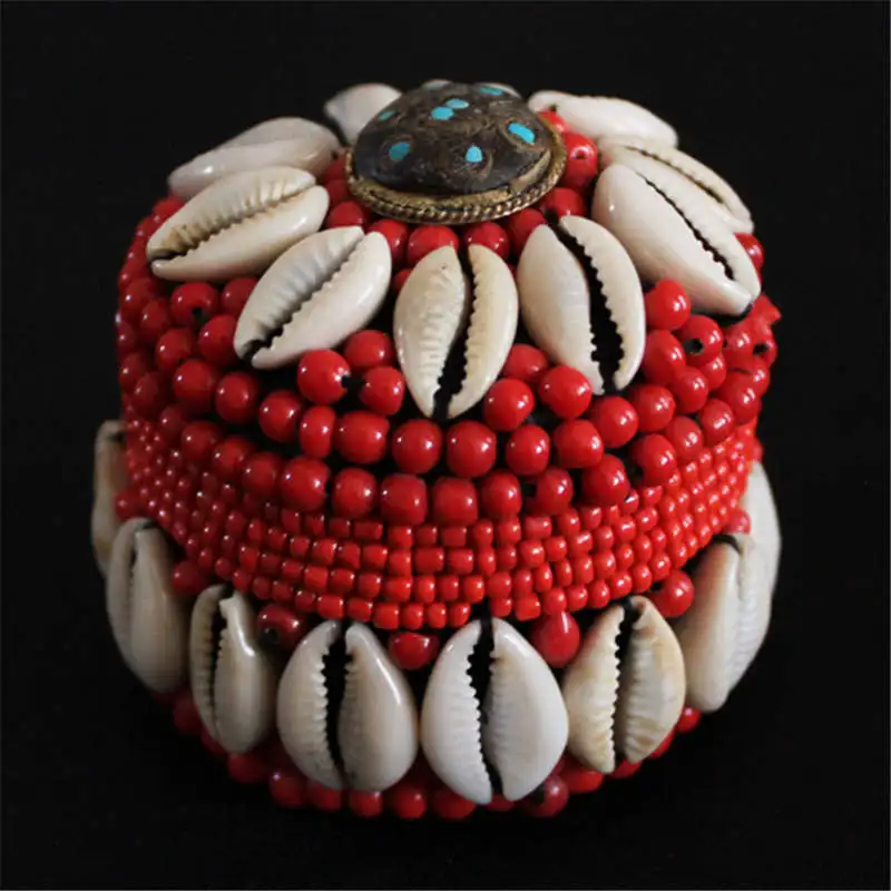 Tibetan Ethnic Jewelry Box Hand Covered With Shells Jewelry Boxes Small Big 6cm 8cm 10cm TJB904