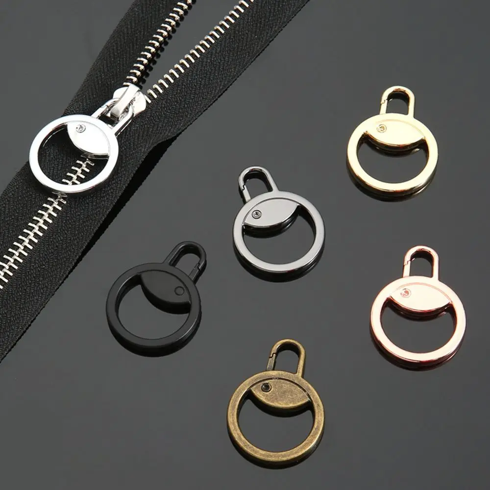 Reusable Metal To Use Diy Fashion Pendant Accessories Repair Clothes Bag Jacket Zipper Pull Slider Zipper Head Pull Tab