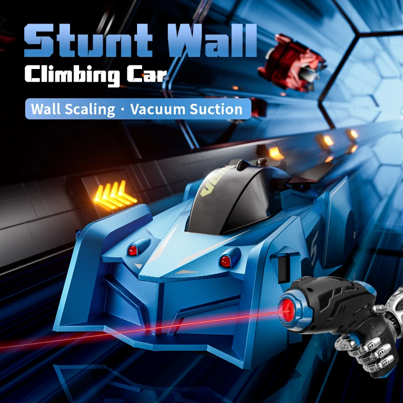 Light Chasing Wall Climbing Car Infrared Sensor Remote Control Car Wall Car Four-wheel Drive Toy Racing Children's Toy Car Gifts