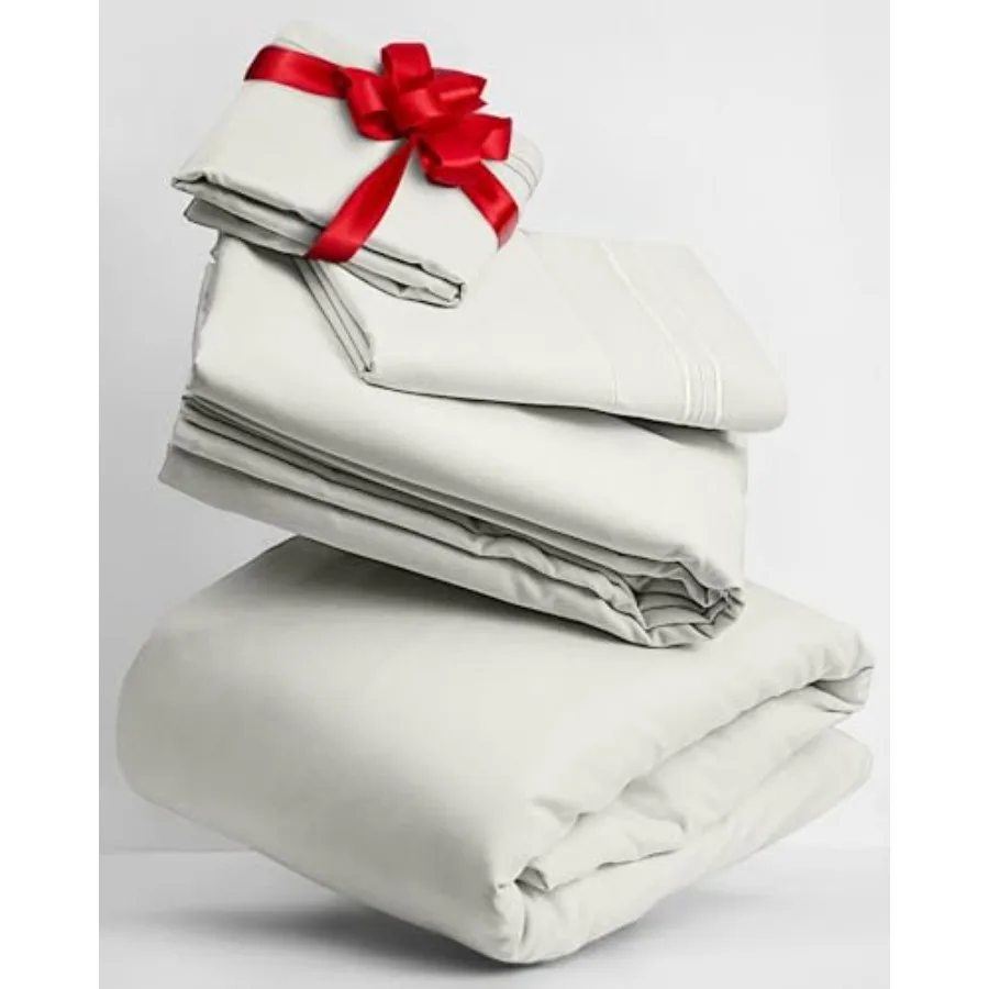 

Twin XL Sheets Set 3 PC Iconic Collection Bedding for Hotel Luxury Bedroom Extra Soft Cooling Fabric with Wrinkle Fade and Stai