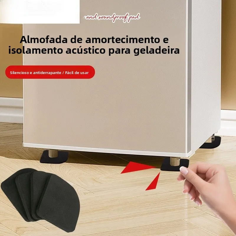 冷蔵庫用防振・防音パッド-家具用足元パッド-滑り止めベース固定材-ホームデコレーションフロアマット-その他-その他