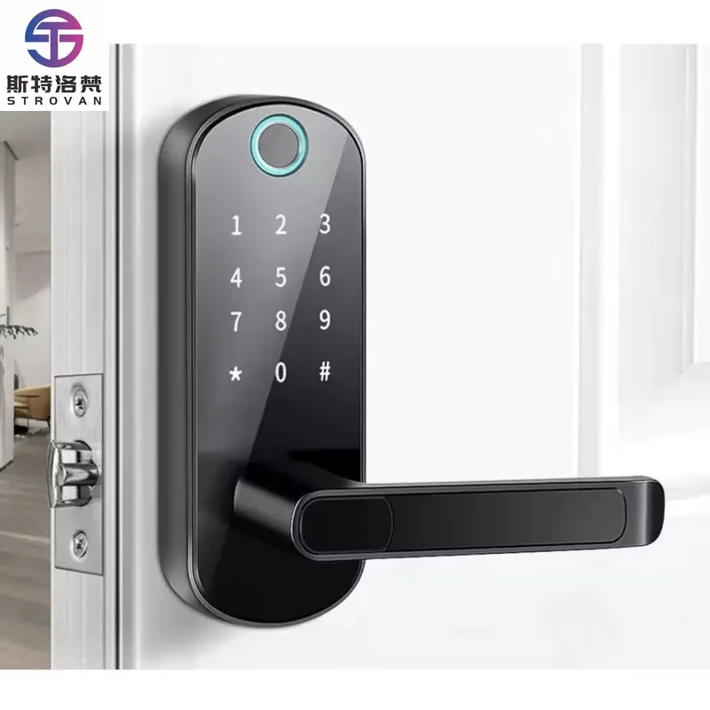 

Smart Lock Fingerprint Card Access Digital Deadbolt with Integrated Unlock System