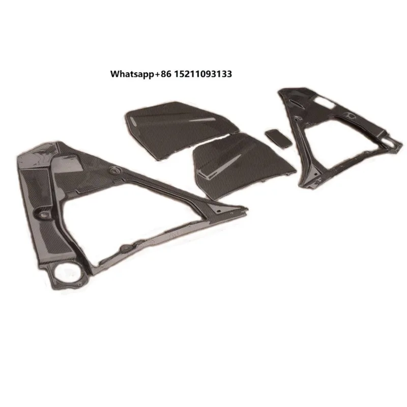 OEM Style Carbon Fiber Engine Compartment Cover 5Pcs Set for GT-R GTR R35 VR38DETT Engine Bay Tuning Parts