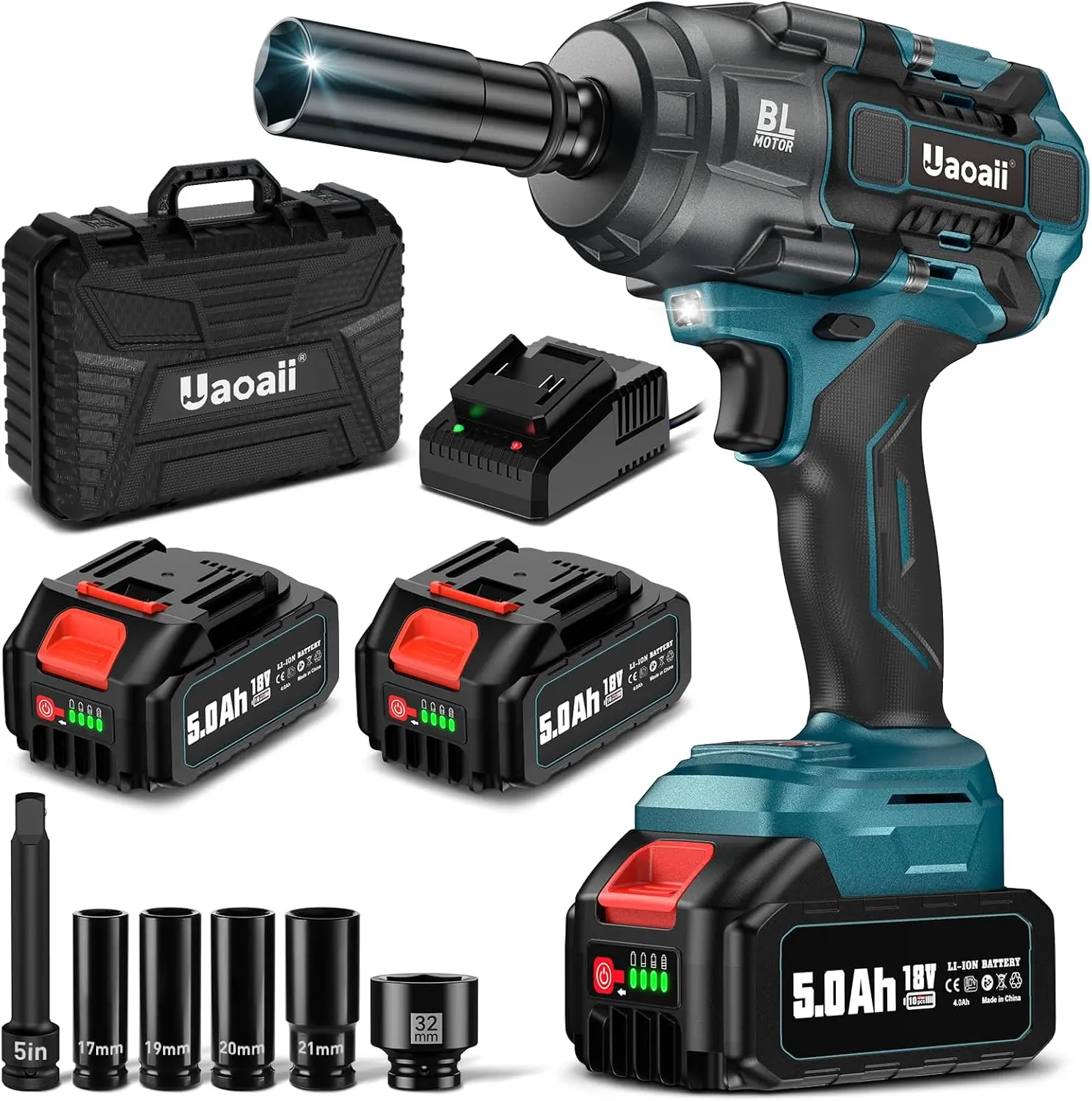 1300N.M Cordless Impact Wrench, 1/2