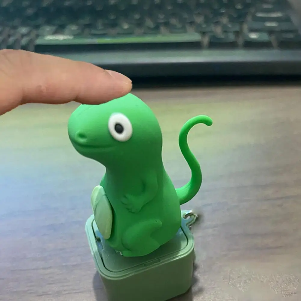 Funny Lizard Button Sound Keychain, Fidget Clicker