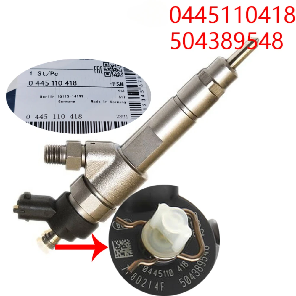 For 0445110418 Nieuwe Brandstofinjectoren Diesel Voor Fiat Ducato Iveco Dagelijkse Citroen Peugeot 2.3d 5801594342