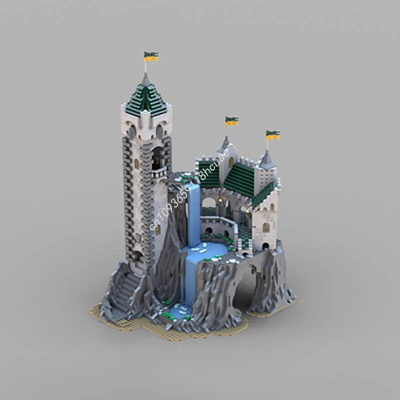

4294 шт. Moc High Falls Escape модульный замок модель строительные блоки DIY креативная сборка кирпичи игрушки детские праздничные подарки