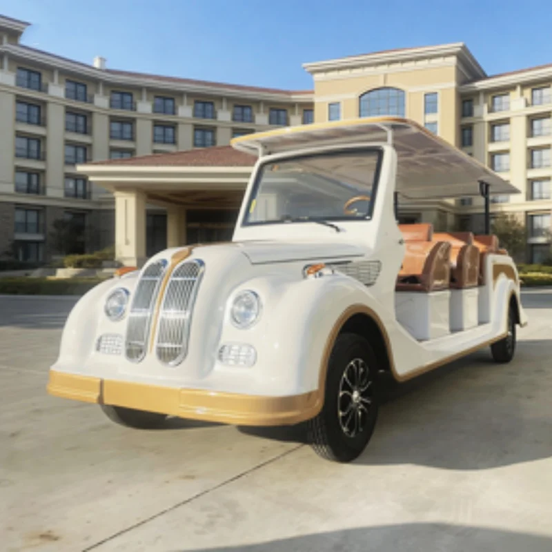 

5000W Motor Vintage Classic Car 72V Lithium Club Utility Electric Sightseeing Vintage Classic Car Save Energy Focus On Comfort