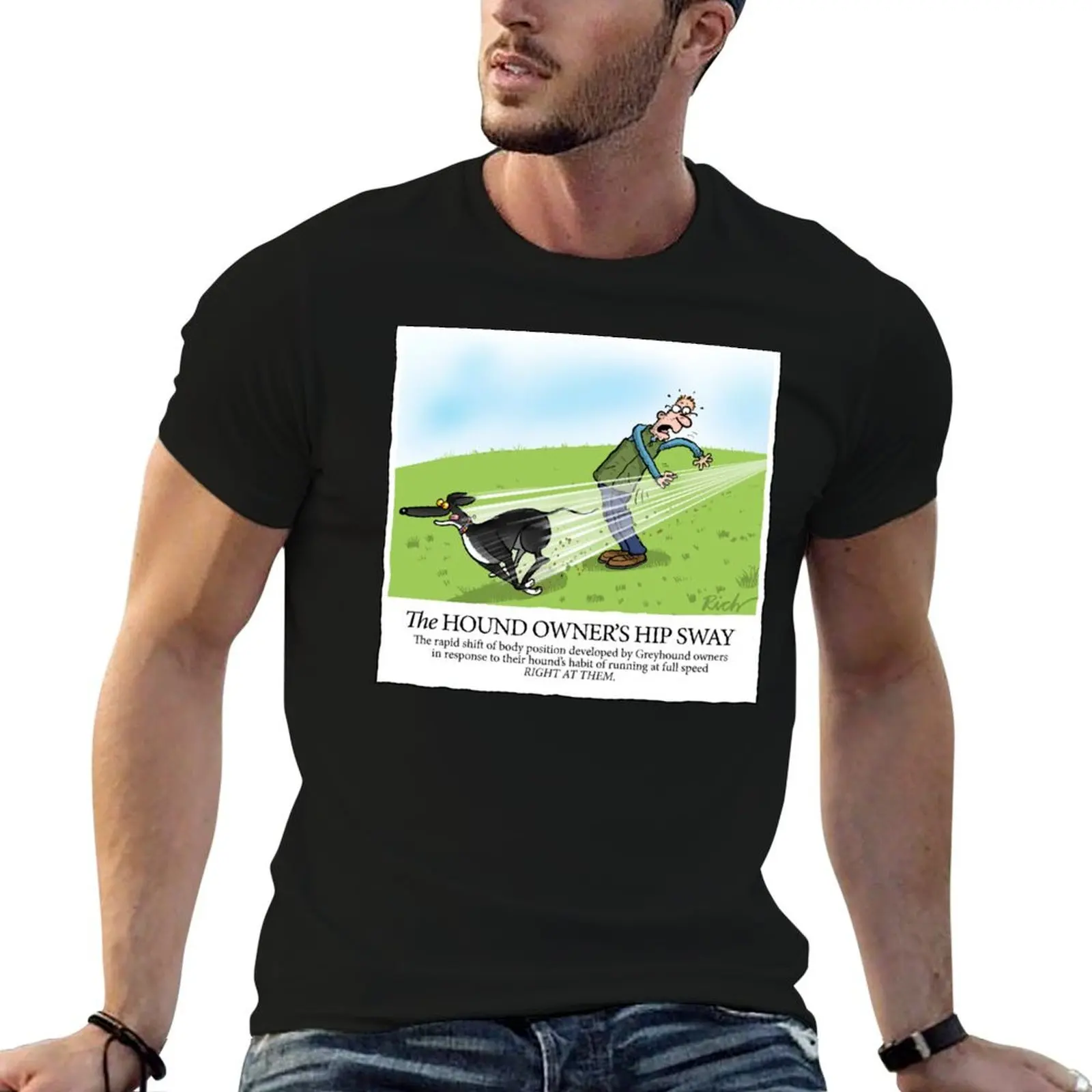 

Hound Owner's Hip Sway T-Shirt g man t shirts for men man t shirt luxury black cotton t-shirt plain for man package T-shirt