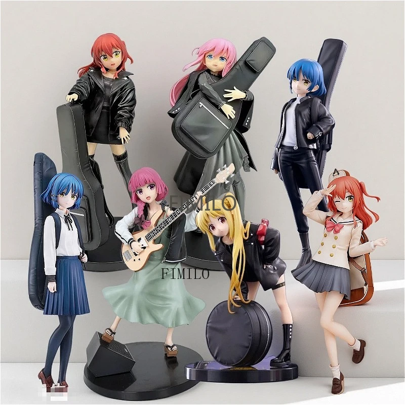 شخصيات أنيمي Bocchi ذا روك الدائمة كيتا Ikuyo Gotoh Hitori دمى الجيتار الشكل البلاستيكية جمع نماذج هدايا عيد الميلاد