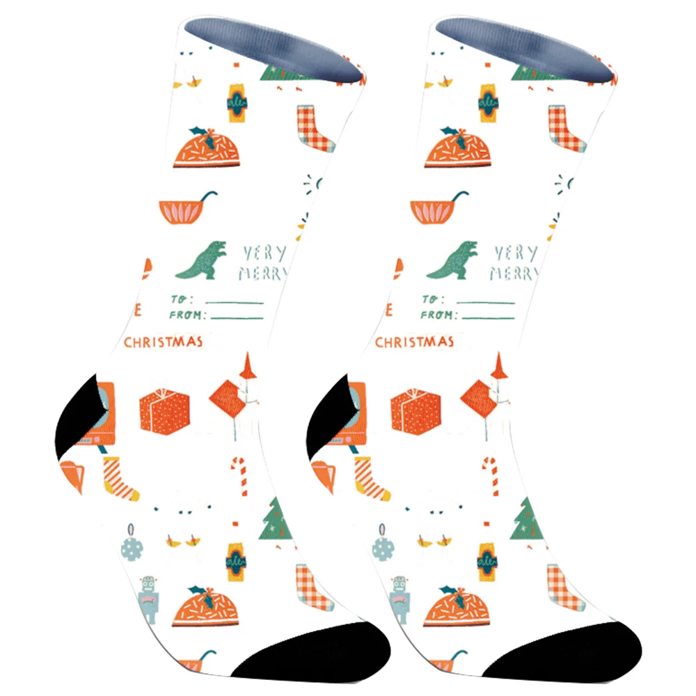 2024 New Fashion Cute Cartoon Socks Harajuku Hip-Hop Animal Print Cotton Socks