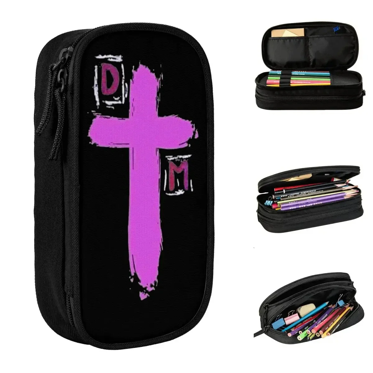 

Rock Depeches Mode Band Pencil Cases Classic Pen Bag Kids Big Capacity School Supplies Zipper Pencilcases