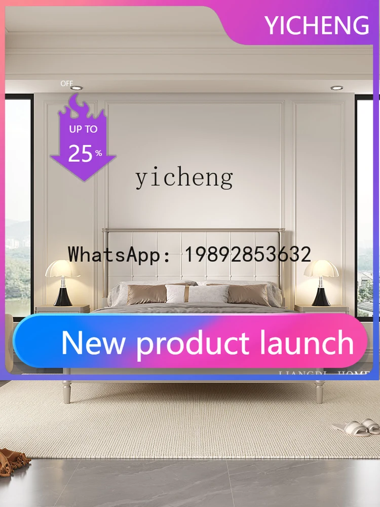 

light luxury champagne solid wood bedside table modern bedroom bedside storage drawer cabinet room decor