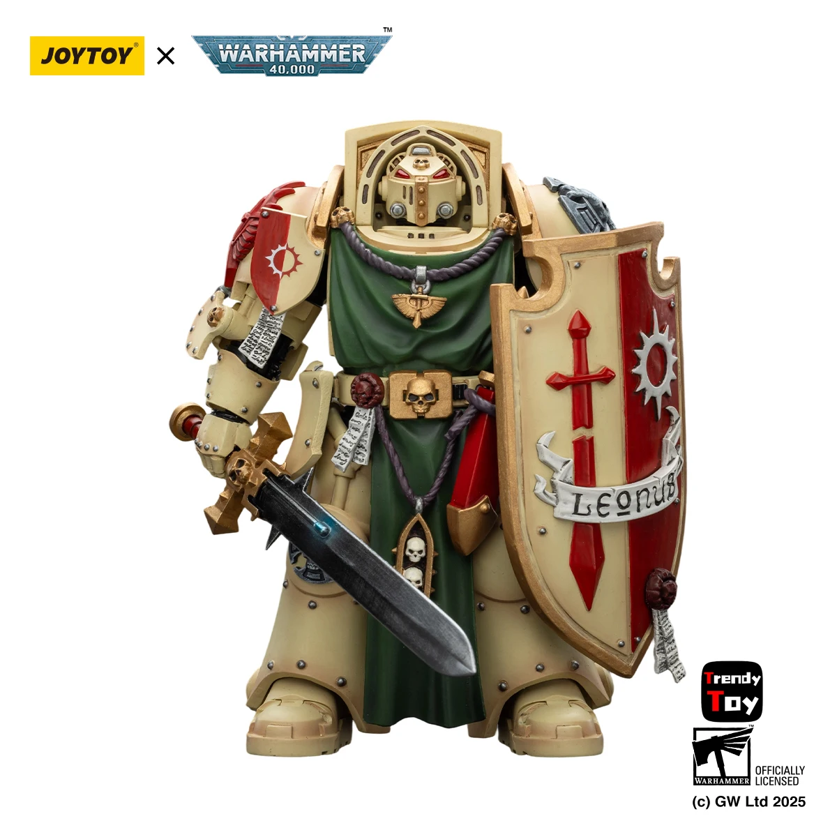 【JOYTOY】Warhammer 40K Dark Angels Deathwing Knight 2Power Sword Storm Shield and Watcher in The Dark 1/18 Action Figu