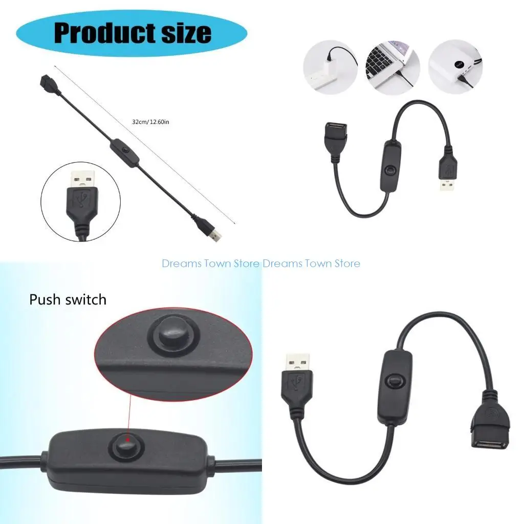 

HX6A USB -USB -мужской и женский кабель USB Удлиненный кабель с поддержкой выключателей