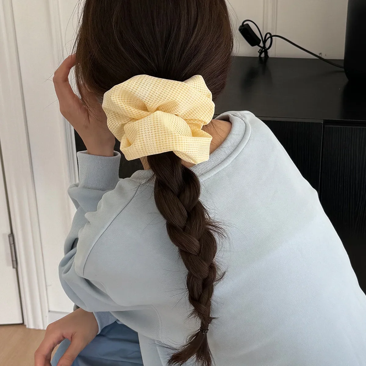 Large Big Hair Accessories for Women Girl Korean Scrunchies Elastic Bands Rubber Popular Leading Fashion Sweets New Hair Tie