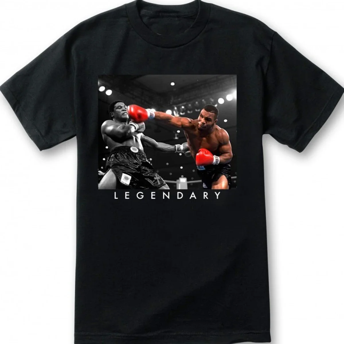 Mike streetwear camiseta vintage de moda para fanáticos del boxeo, Tyson Legendary Manga corta de algodón para hombre, cuello redondo, verano,