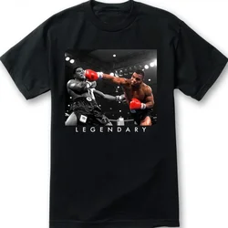 Mike streetwear camiseta vintage de moda para fanáticos del boxeo, Tyson Legendary Manga corta de algodón para hombre, cuello redondo, verano, nuevo, S-5xl