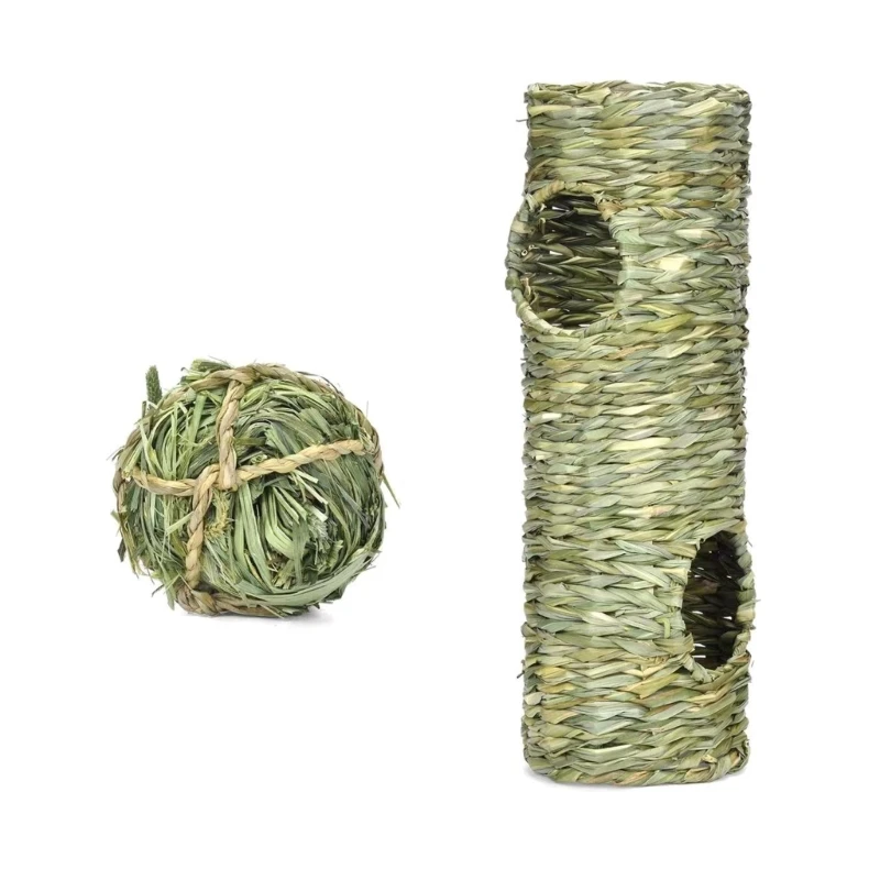 Grass House for Rabbit Natural Hand Weaving Grass Play Grass Bed Straw Weaving new arrival